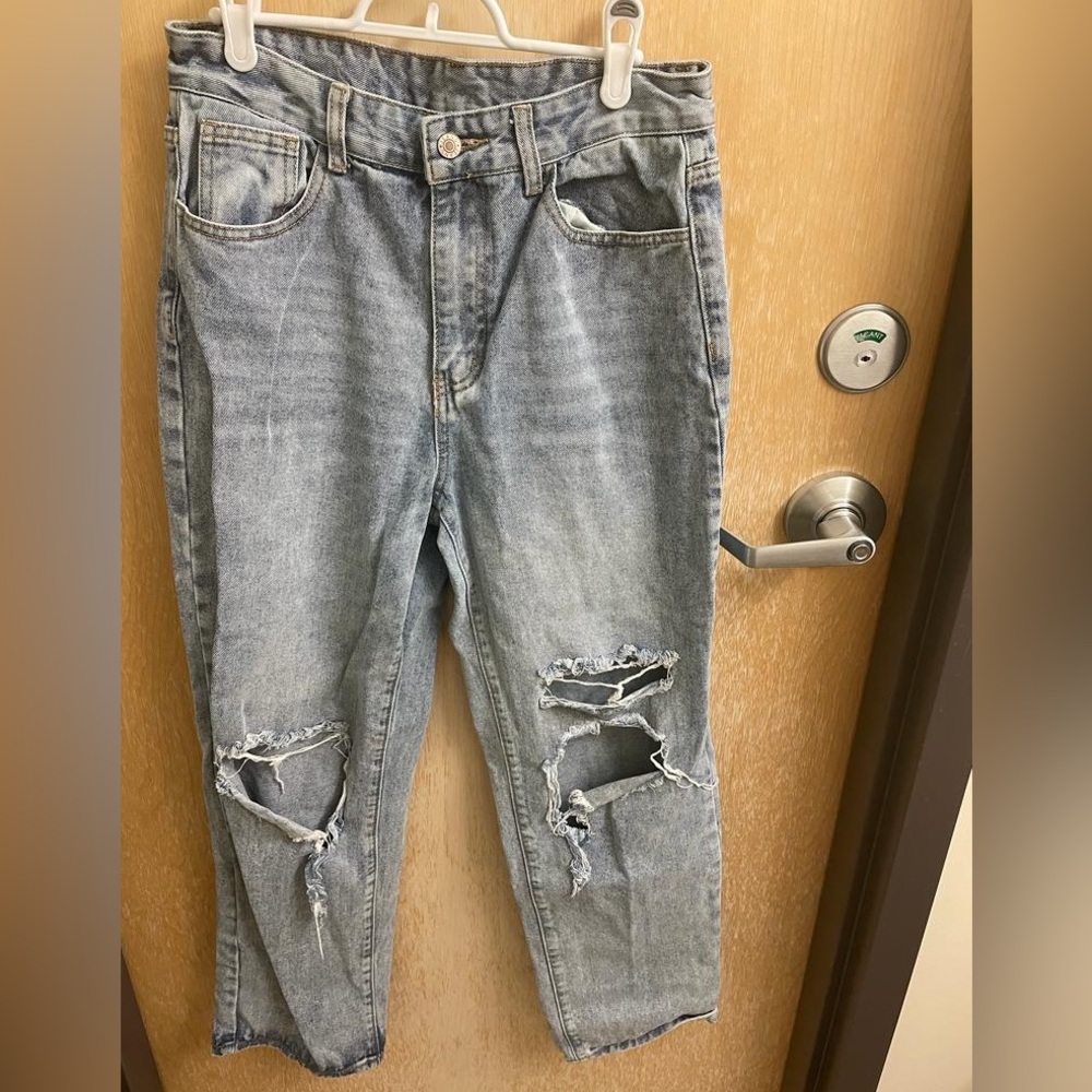 SXY High Waist Ripped Jeans